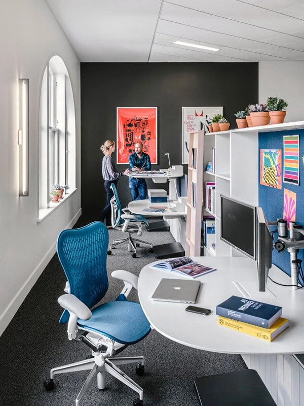 Compact Workspace with Herman Miller's Mirra 2 Chair