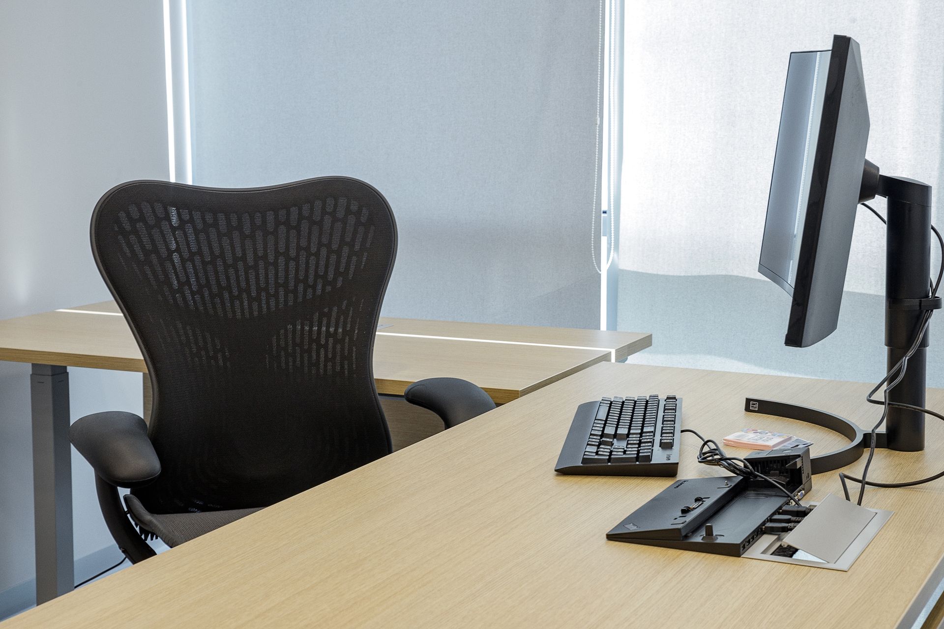 Herman Miller Everywhere tables — collaboration zone, finance headquarters Kazakhstan