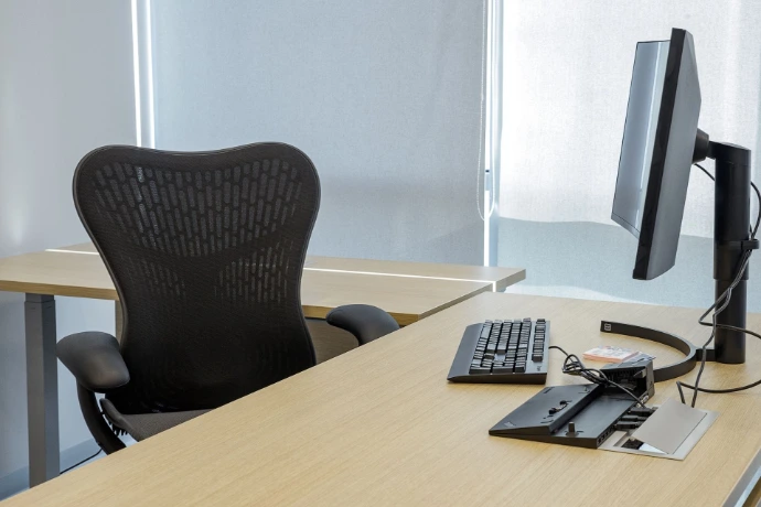 Herman Miller Everywhere tables — collaboration zone, finance headquarters Kazakhstan