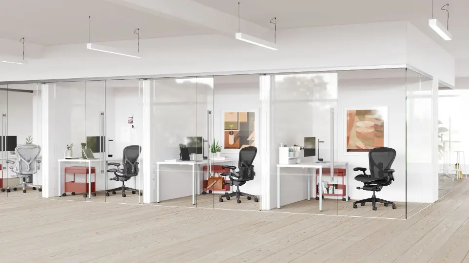 Рабочее пространство Herman Miller, спроектированное с учетом различных способов работы