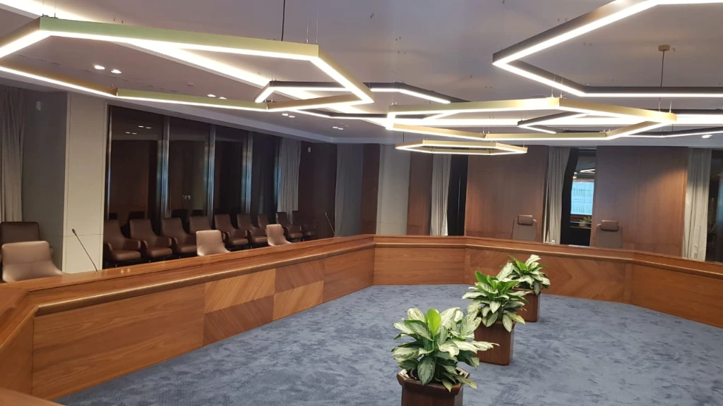 Vitra Grand Executive Chairs in Large Conference Room for a Mining Corporation