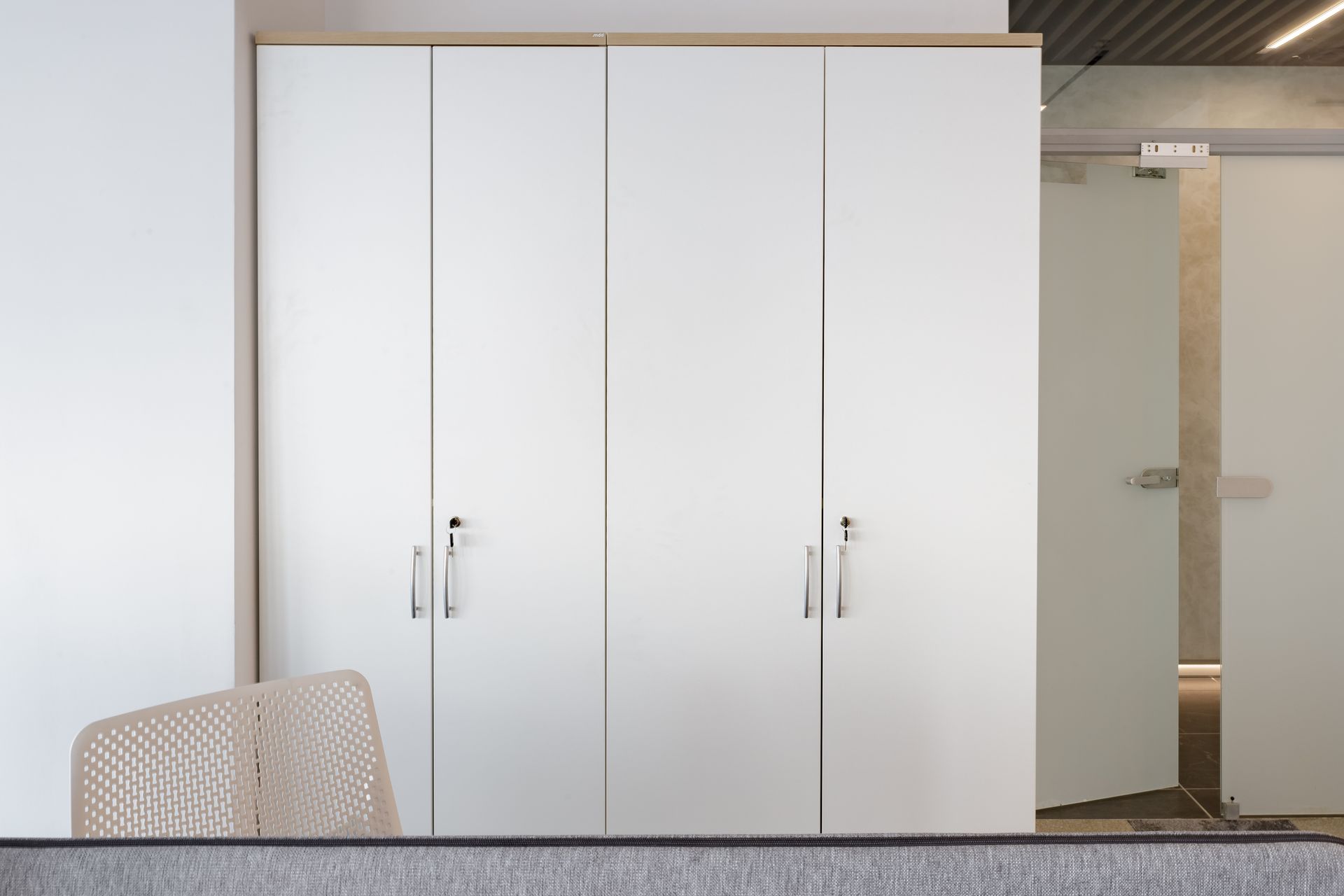MillerKnoll Vertical Storage Cabinets for science-led office fit-out