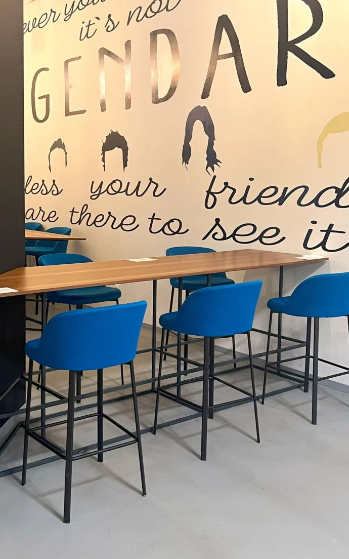 Herman Miller Barstool — agile collaboration zone, digital payments company Almaty KZ