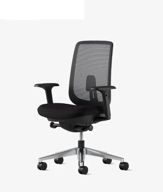 Verus Chair (Black, Polished, Graphite)