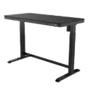 LockTekMotion Sit-Stand Desk ET118 — Black Frame / Black Top