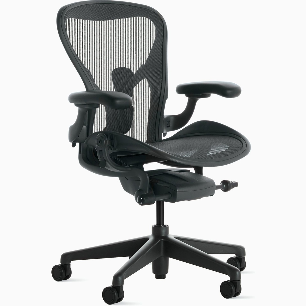 [AER2B33DW-0004] Herman Miller Aeron Chair (size B, Graphite, BB Castors)