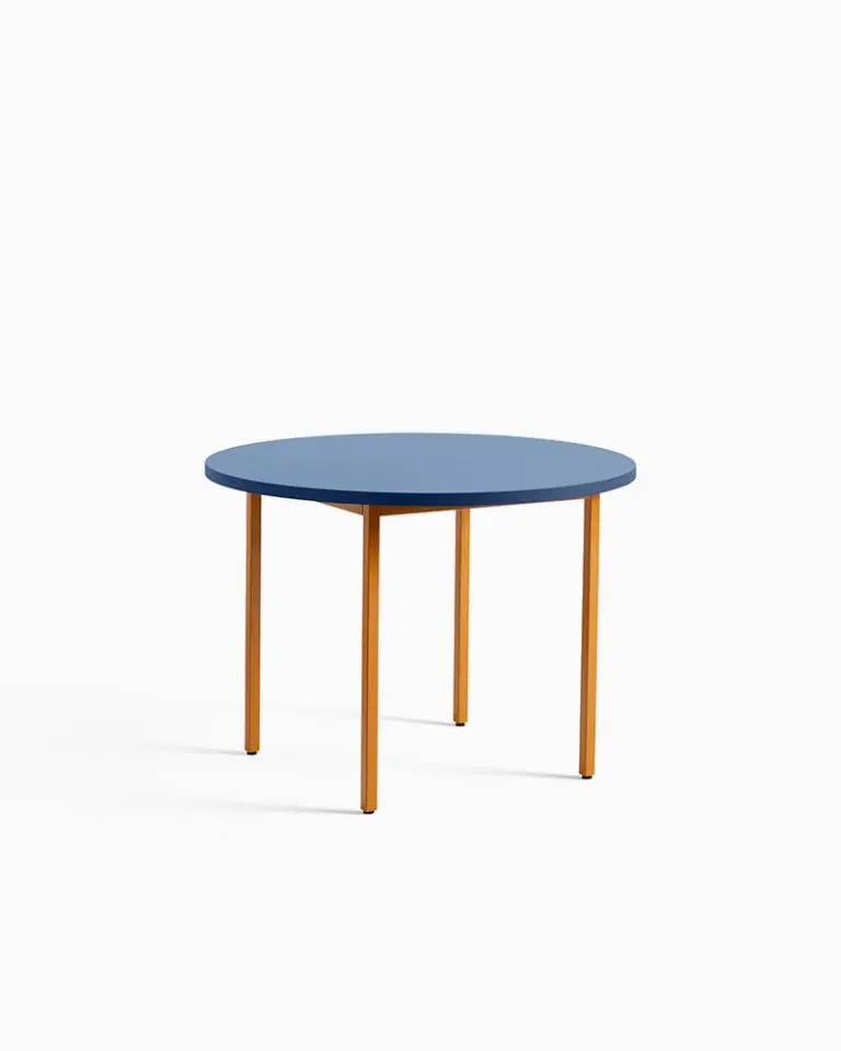 Two-Colour Round Table (105, Blue)