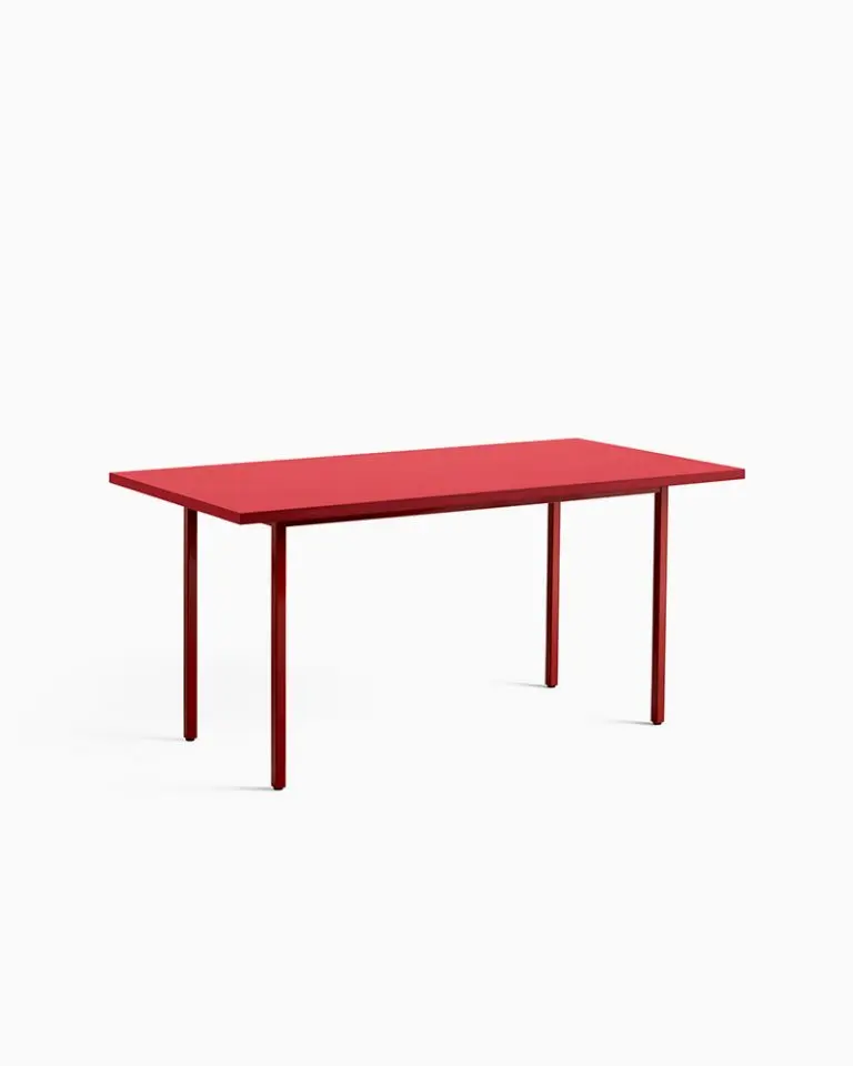 Two-Colour Rectangular Table  (160×82, Red)