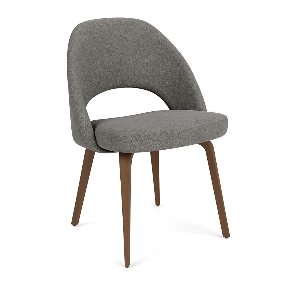 Saarinen Executive Armless Chair - Wood Legs