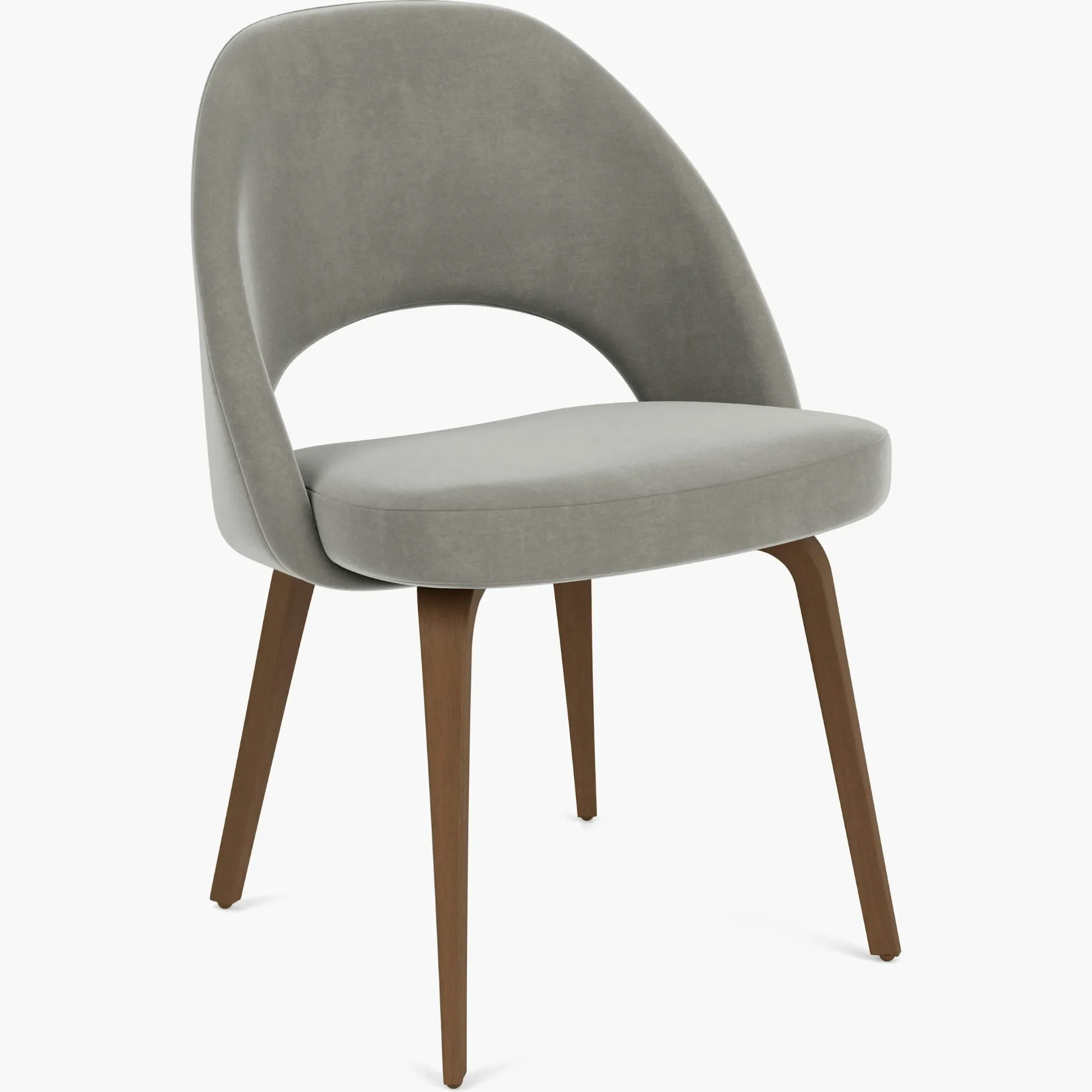 Saarinen Executive Armless Chair - Wood Legs