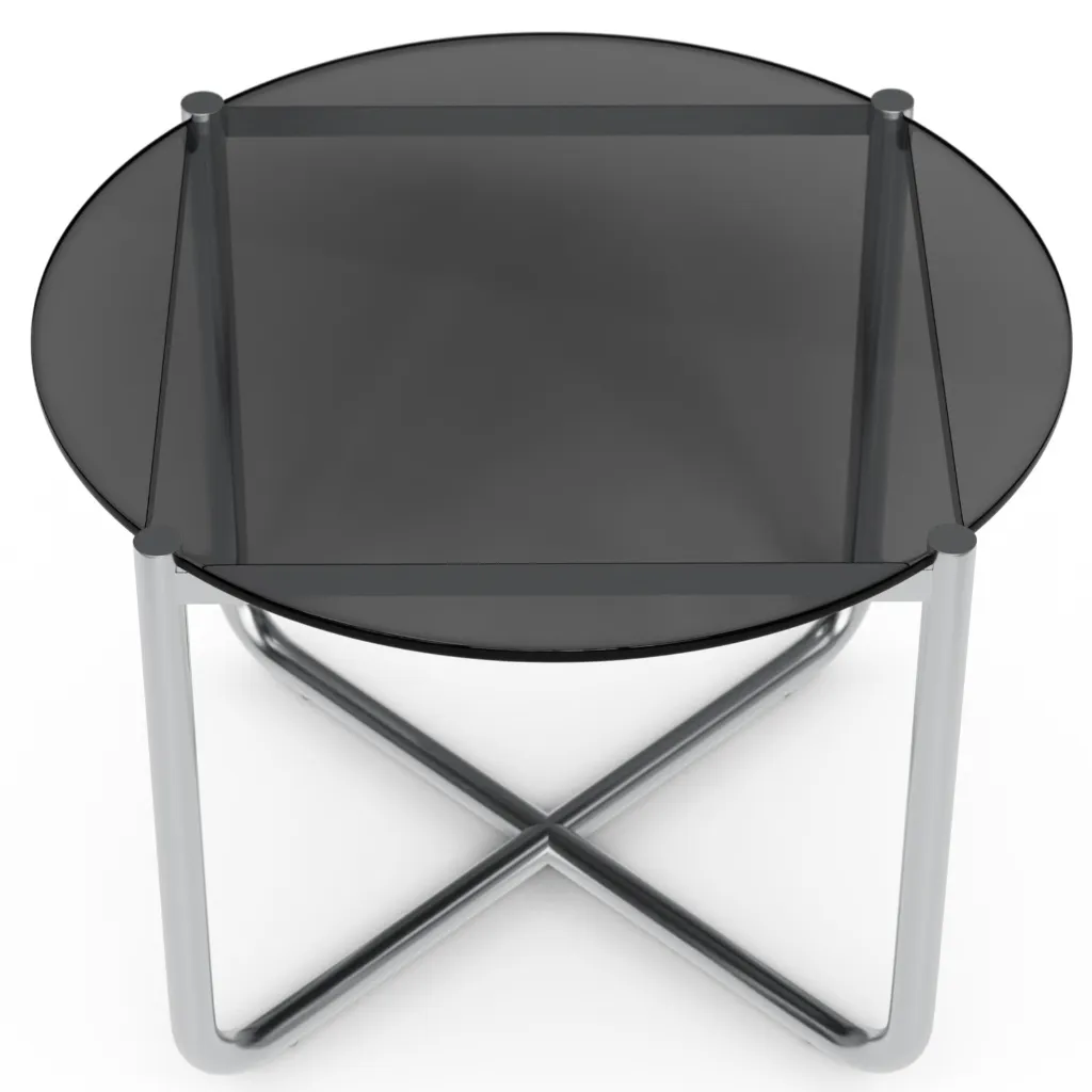 Mies van der Rohe MR Table Black Glass