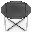 Mies van der Rohe MR Table Black Glass