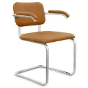 Кресло с подлокотниками Marcel Breuer Cesca™ с полной обивкой