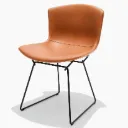 Кресло Bertoia с кожаной обивкой