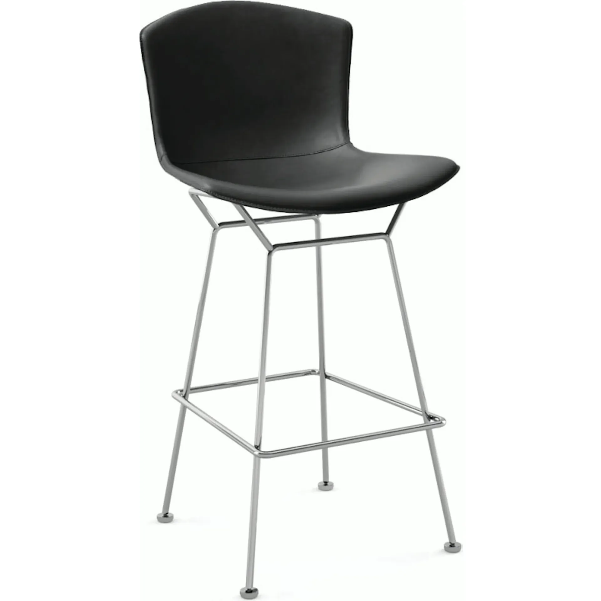 Bertoia Leather Barstool