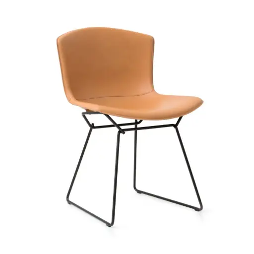 Leather‑Covered Side Chair 